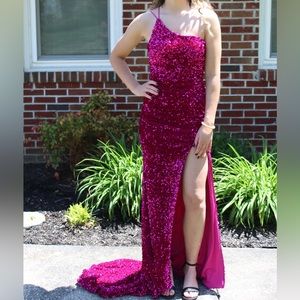 Pink prom dress